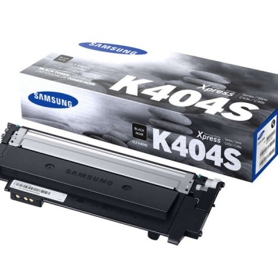 Toner Samsung Xpress K404S preto com caixa cinza e azul