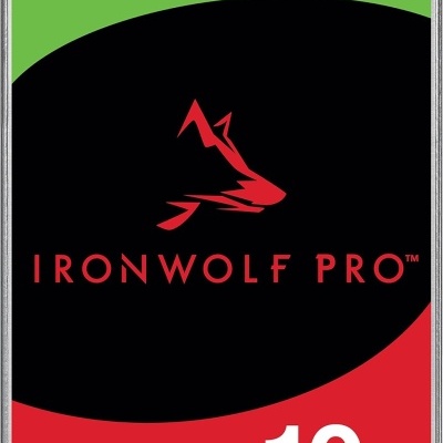 Disco rígido interno Seagate IronWolf Pro 10TB com etiqueta colorida