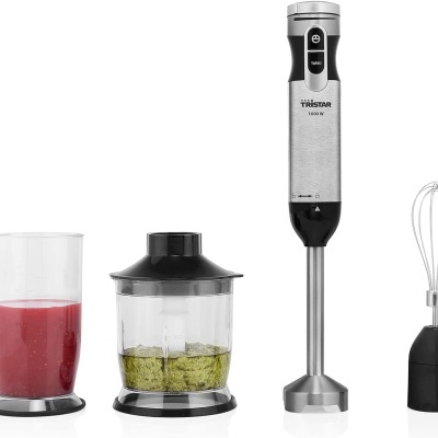 Varinha mágica Tristar 1000 W com copo, processador e misturador