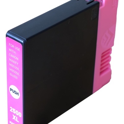 Cartucho de tinta magenta para Canon com etiqueta legível