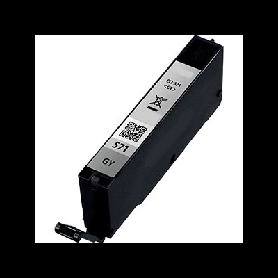 Cartucho de tinta preto com etiqueta branca e código QR