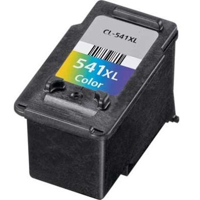 Cartucho de tinta preta CL-541XL com etiqueta colorida