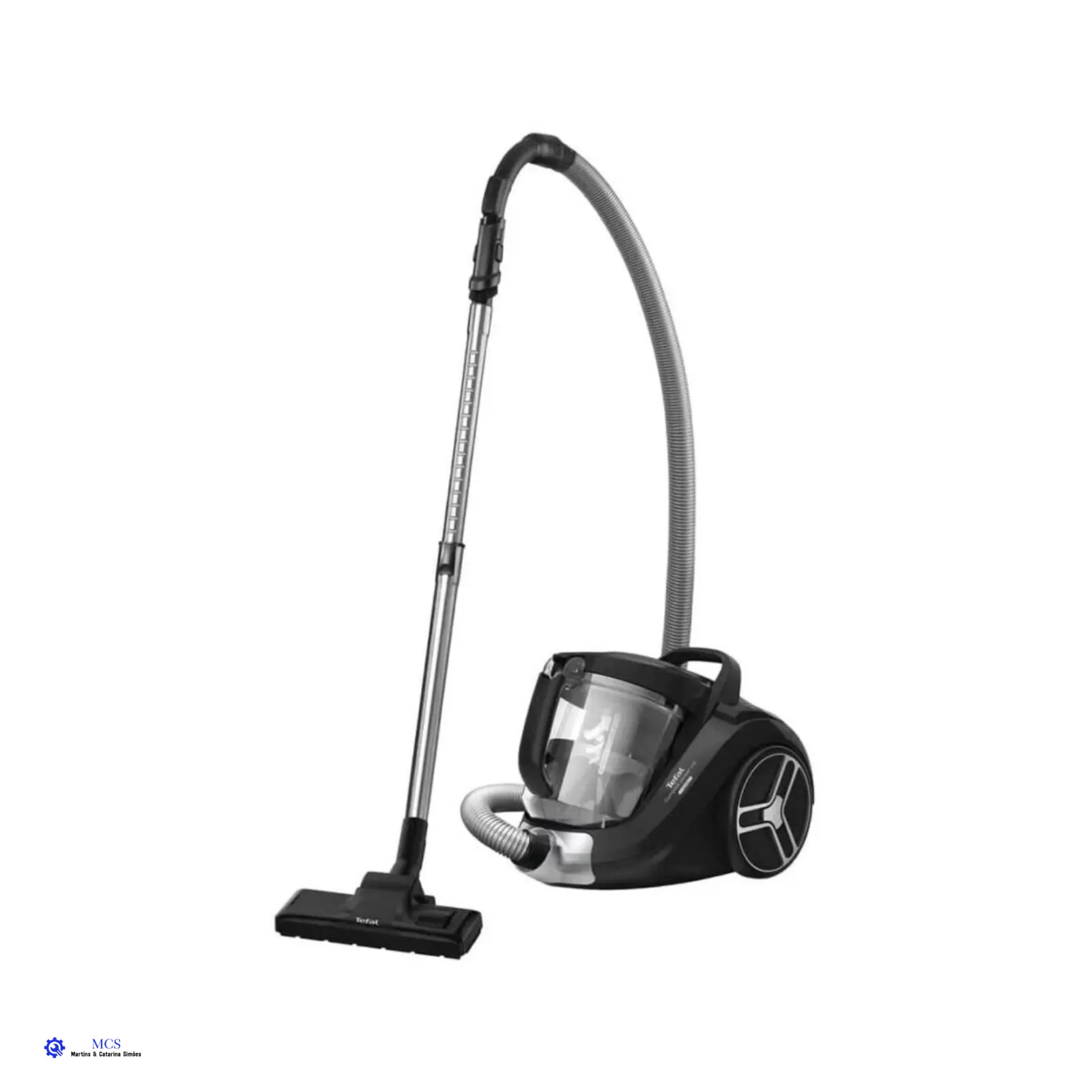 Aspirador Sem Saco Rowenta Compact Power XXL RO4B75EA aspirador de pó preto com tubo metálico e mangueira flexível