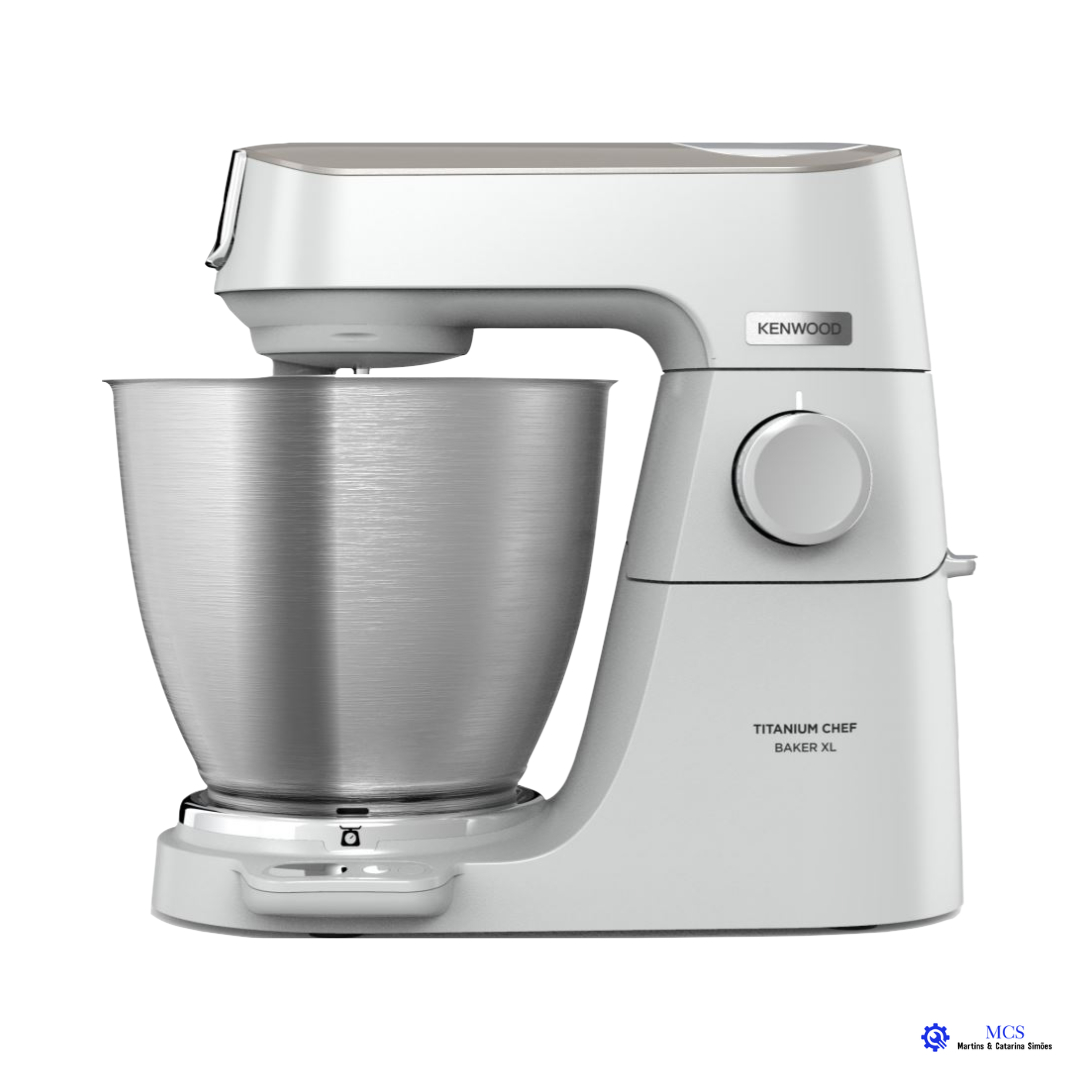Kenwood Titanium Chef Baker Lite KVL65001WH Batedeira planetária branca com tigela de aço inox