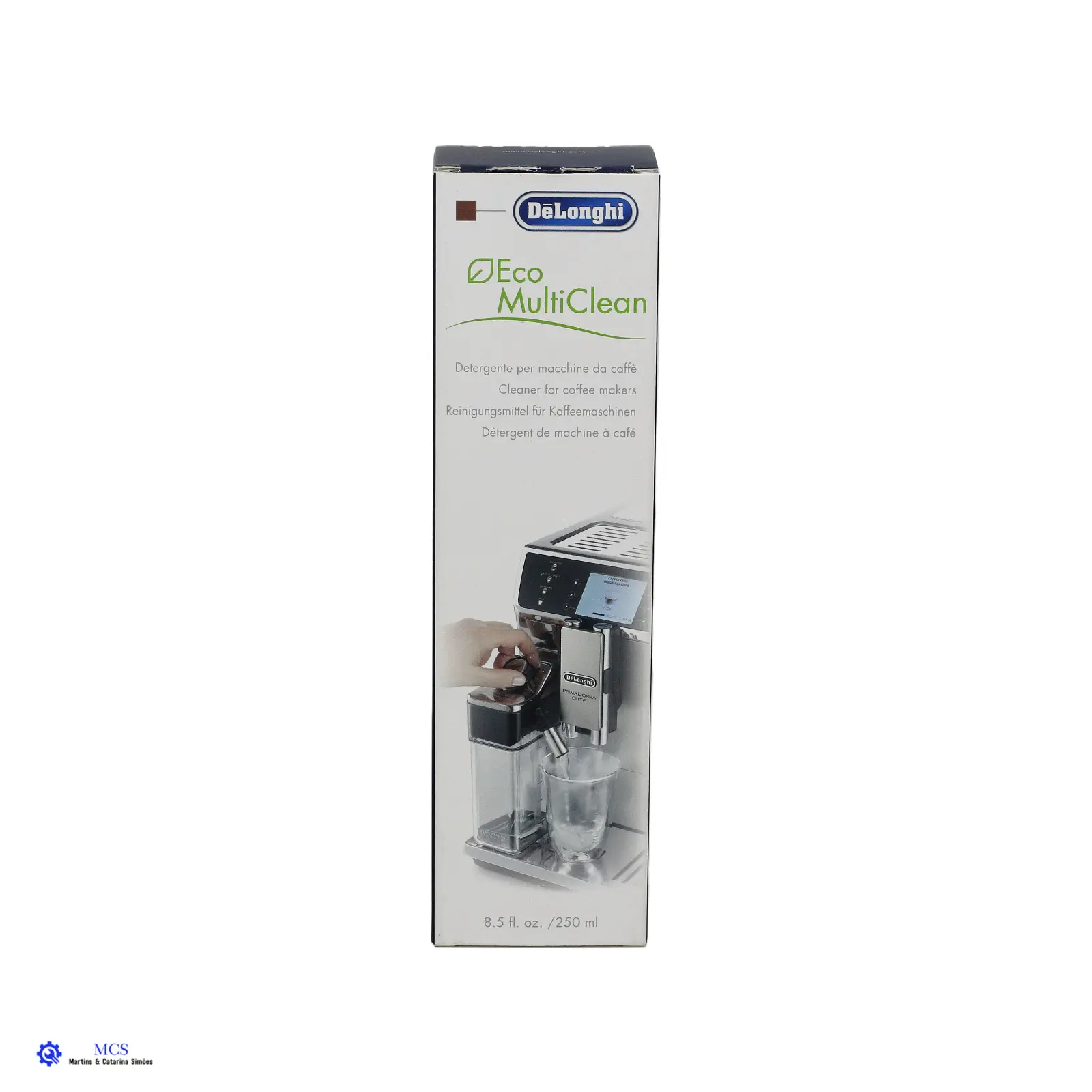 Delonghi Eco multiclean DLSC550 Embalagem do produto DeLonghi Eco MultiClean para máquinas de café