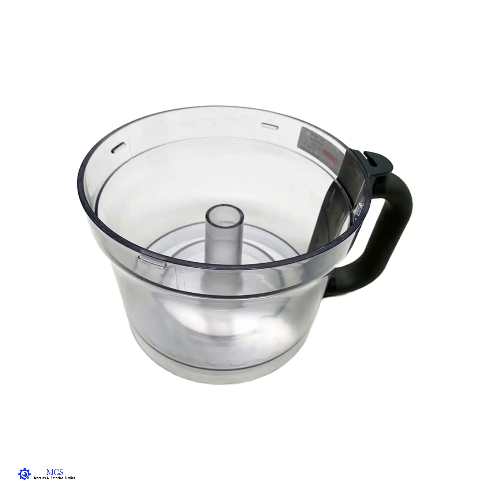 Taça Processador Alimentos Kenwood MultiPro Express Weigh FDM71 Recipiente transparente em plástico para liquidificador com pega preta