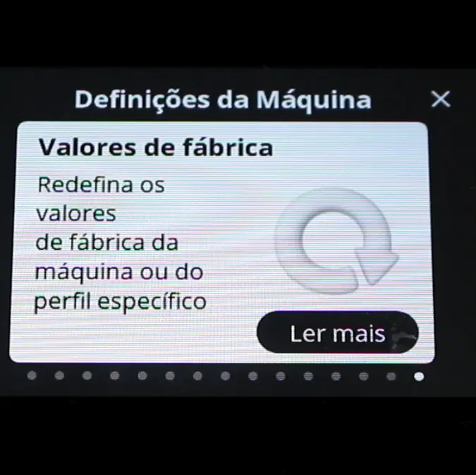 Repor dados fabrica Delonghi Rivelia menu