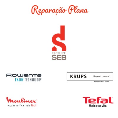 Logotipos e textos promocionais de várias marcas de eletrodomésticos