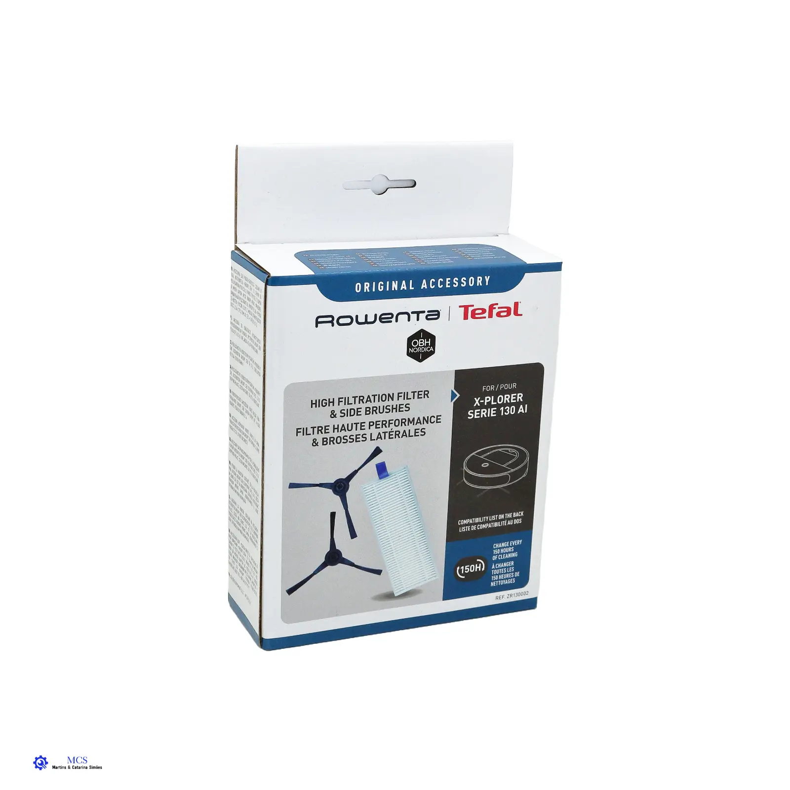 Conjunto Filtros e Escovas Rowenta 130AI ZR130002 Caixa de filtro e escovas para aspirador Rowenta Tefal