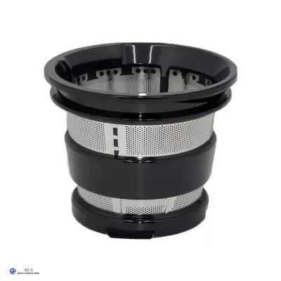 Filtro metálico para juicer com partes em plástico preto