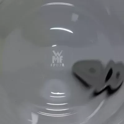 Prato de vidro transparente com logótipo WMF e código FP07R
