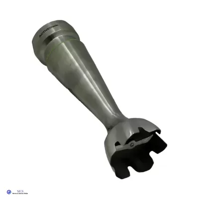 Moinho de aço inoxidável com formato cónico e base recortada