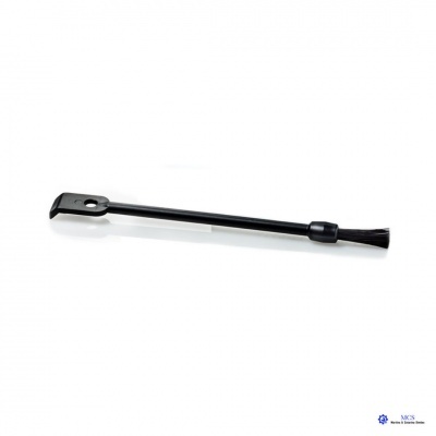 Pincel de limpeza para teclado preto com cerdas e lâmina metal