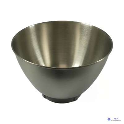 Taça metálica prateada cónica com base pequena preta