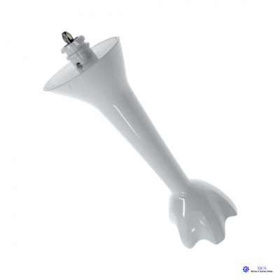 Braço de liquidificador branco de plástico com lâminas metálicas