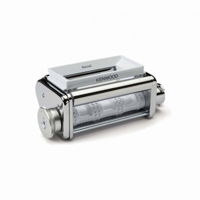 Máquina de fazer massa Kenwood em aço inoxidável com suporte branco para ravioli
