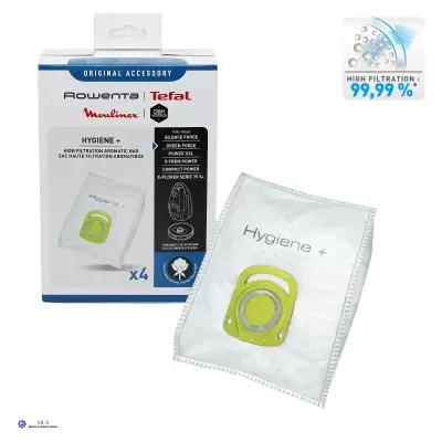 Sacos aspirador originais Rowenta Tefal Moulinex Hygiene+ com embalagem