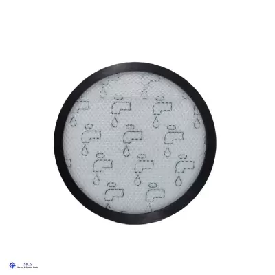 Filtro redondo com padrão de torneiras e gotas