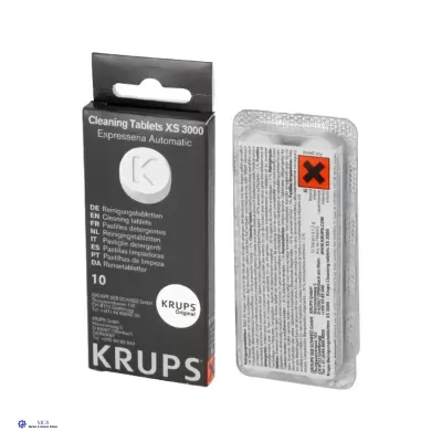 Pacote de comprimidos de limpeza KRUPS XS 3000 para máquina de café expresso
