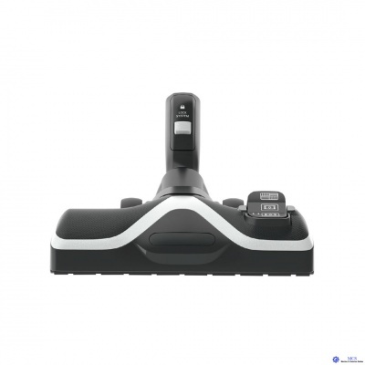 Cabeça de suctor para aspirador Dyson em preto e branco com texto DYSON