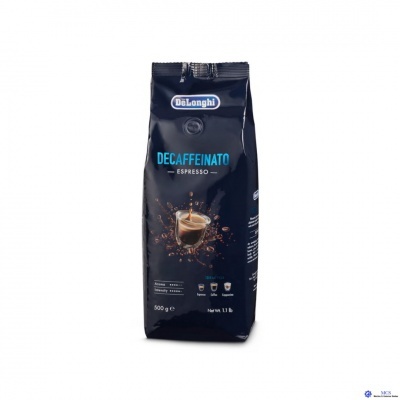 Pacote preto de café em grão DeLonghi Decaffeinato Espresso 500 g