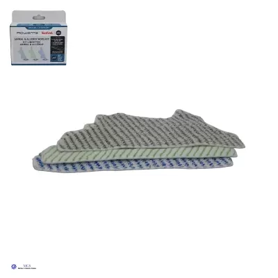 Conjunto de 3 panos de microfibra para limpeza com embalagem