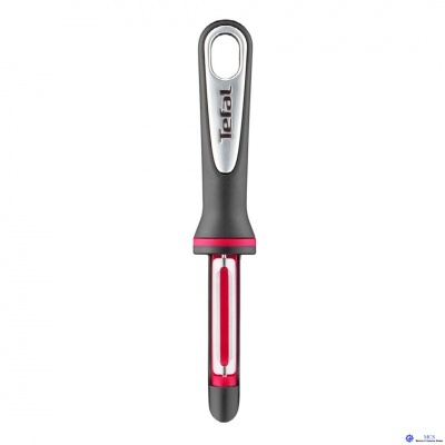 Descascador de legumes Tefal com cabo preto e prata e lâmina vermelha