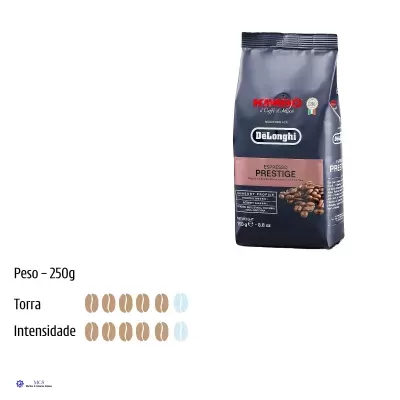 Embalagem de café em grão DeLonghi Espresso Prestige 250g