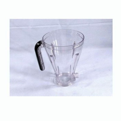 Jarro transparente para liquidificador com pega preta