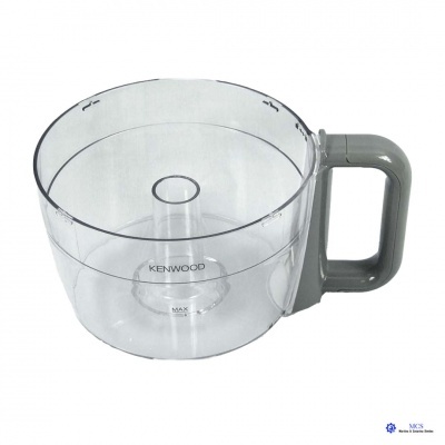Recipiente transparente para robot de cozinha Kenwood com pega cinzenta