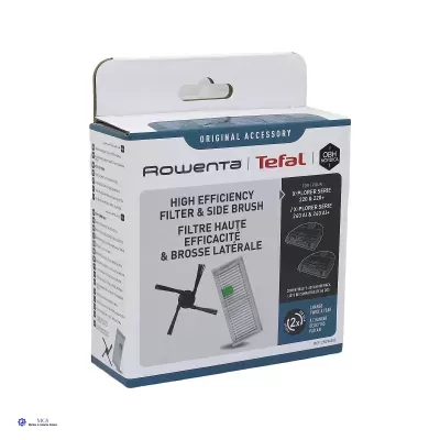 Embalagem acessório Rowenta Tefal filtro e escova para aspirador