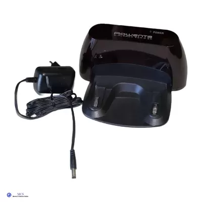 Estação de carregamento preta Rowenta Power com adaptador