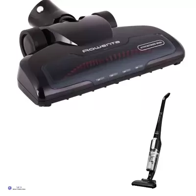 Cabeça de escova para aspirador de pó preta Rowenta com detalhes vermelhos