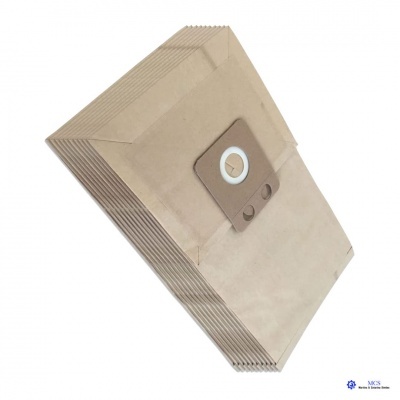 Sacos de aspirador em papel castanho com aba e anel branco