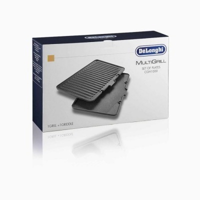 Caixa de DeLonghi MULTIGRILL com conjunto de placas