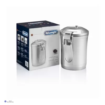 Pote de armazenamento de aço inoxidável DeLonghi com caixa