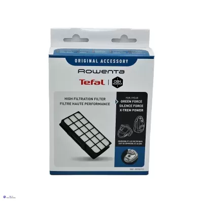 Filtro de alta filtração Rowenta Tefal para aspiradores na embalagem