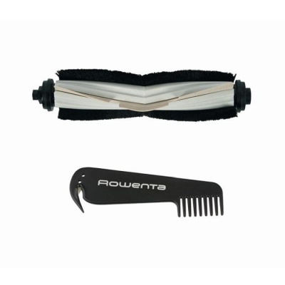 Escova de aspirador e pente preto com o texto ROWENTA