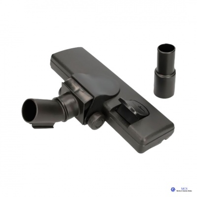 Cabeça de aspirador preta com conector cilíndrico destacável