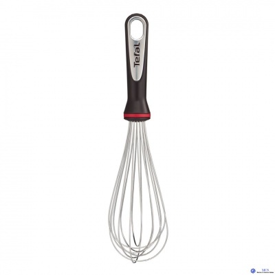 Batedor de claras Tefal com cabo preto e arames cromados