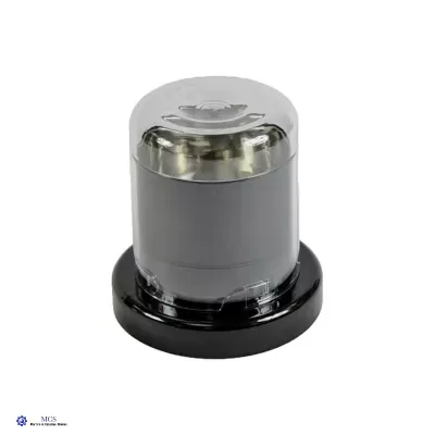 Triturador de café ou especiarias compacto com base preta e tampa transparente