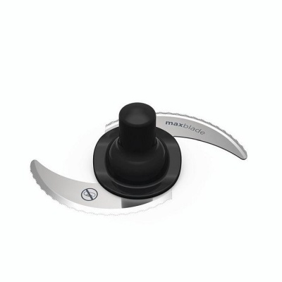 Lâminas metálicas curvas com base preta e inscrições visíveis