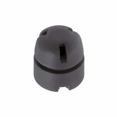 Cabo de borracha preto com fendas em três lados