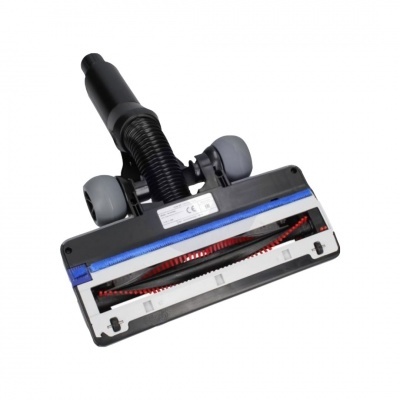 Cabeça escova para aspirador com rolo vermelho e rodas cinza