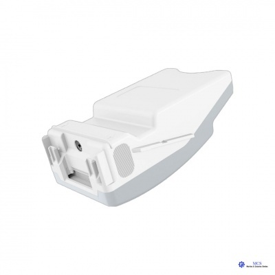 Bateria branca para drone com conectores na extremidade