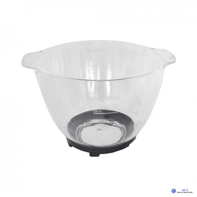 Taça de vidro transparente com base preta e alças laterais