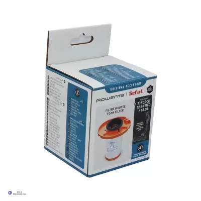 Caixa de filtro de espuma para aspirador Rowenta e Tefal, modelo X-FORCE 12,60 NEO 17,30