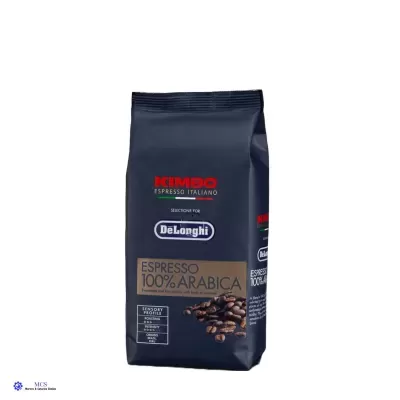 Pacote preto de café Kimbo Espresso 100% Arábica para DeLonghi com grãos de café