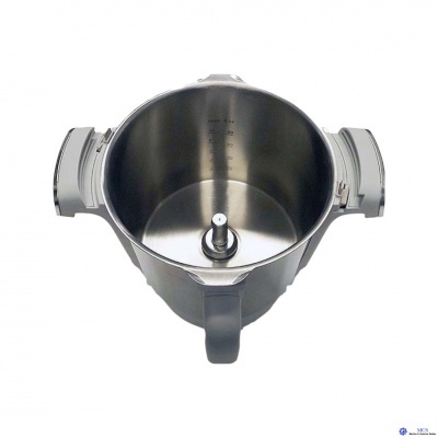 Tacho de cozinha em aço inoxidável com punho e pegas laterais