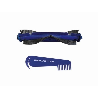 Escova de rolo e pente azul Rowenta com cerdas pretas